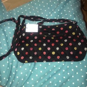 Vera Bradley little crossbody Havana dots